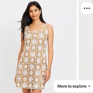 Loft Crochet Tank Mini Dress size 2